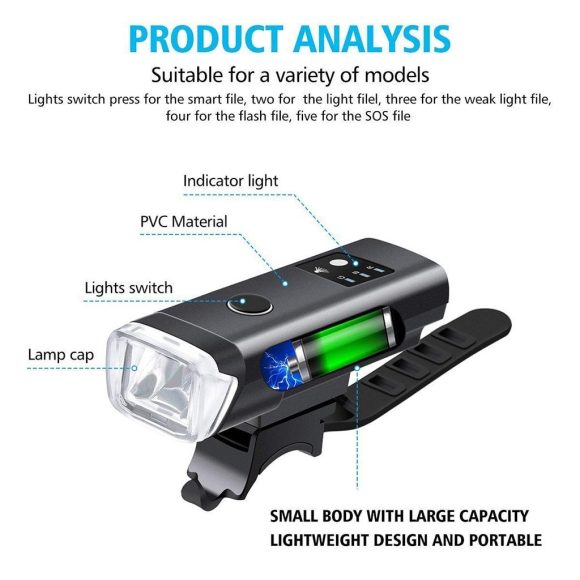 Bicycle front light warning light - Image 4