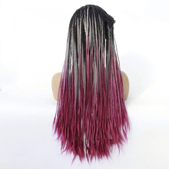 Europe Lady Double Braided Wig Black Fro - Image 5