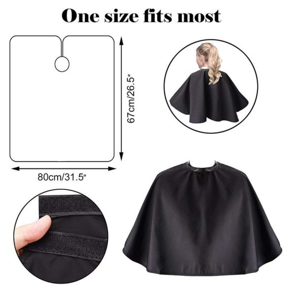 Shoulder Hair Dyeing Black Shawl Hair Salon Barber Shop Oiling Tools - Image 7