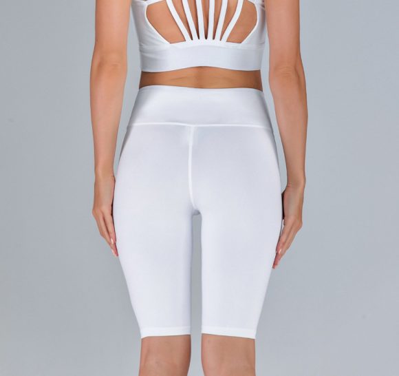 Hollow Breathable Slim Hip Yoga Shorts - Image 3
