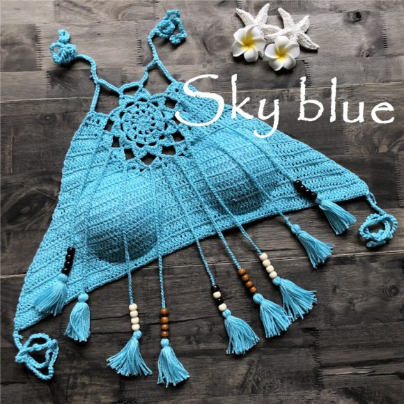 Tassel bohemian swimsuit - Image 2