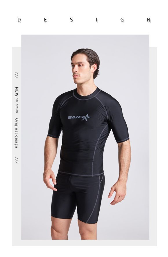 Quick-drying Half Sleeve Suit Swimsuit Snorkeling Surfing Wetsuit Suit - Image 4