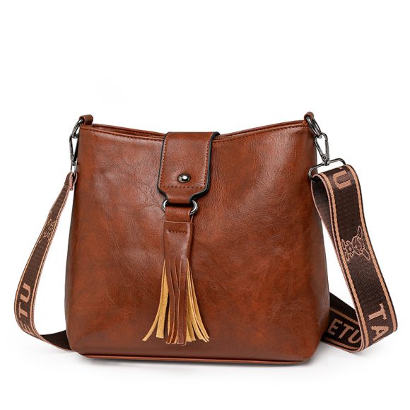 Retro Women's Leisure Bucket Bag Shoulder Messenger Bag - Image 8