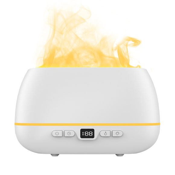 Dropshipping 3D Flame Humidifier 200ml USB Flame Aroma Diffuser Household Humide Aromatherapy Diffuser - Image 2