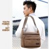 Men's Shoulder Bag Retro Leisure Crossbody Bag Outdoor Sports Canvas Bag - Image 6