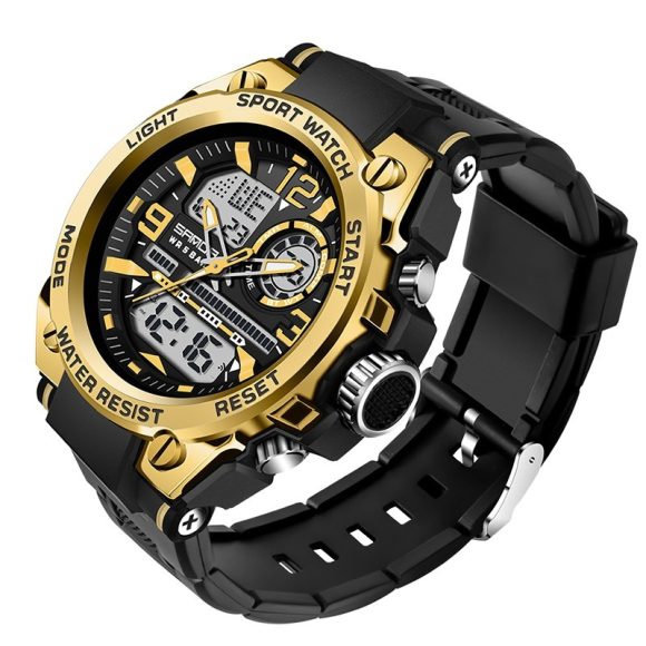 Trendy Cool Multi-functional Double Display Electronic Watch - Image 4
