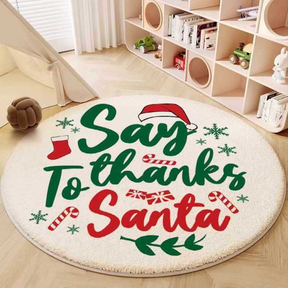 Round Carpet Bedroom Children's Room Living Room Carpet Cashmere-like Floor Mat Crawling Blanket - Image 10