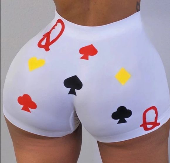 Women's Skinny Print Shorts Yoga Pants - Image 8