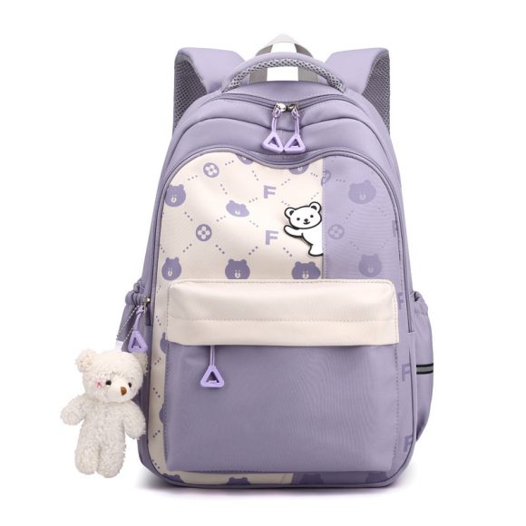 Schoolbag Lightweight And Large Capacity Elementary School Studebt Cute Bear Backpack - Image 5