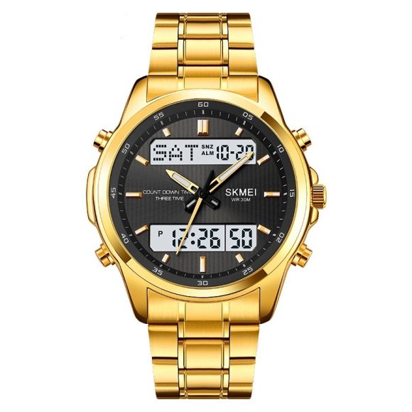 Multifunctional Men's Steel Strap Watch Double Display Sports - Image 9