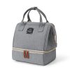 Double-layer Dry Wet Separation Portable Shoulder Baby Diaper Bag Multi-functional Breast Milk Storage Bag - Image 4