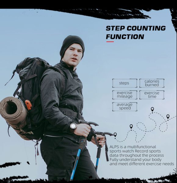 Simple Compass Pedometer Outdoor Smart Watch - Image 6