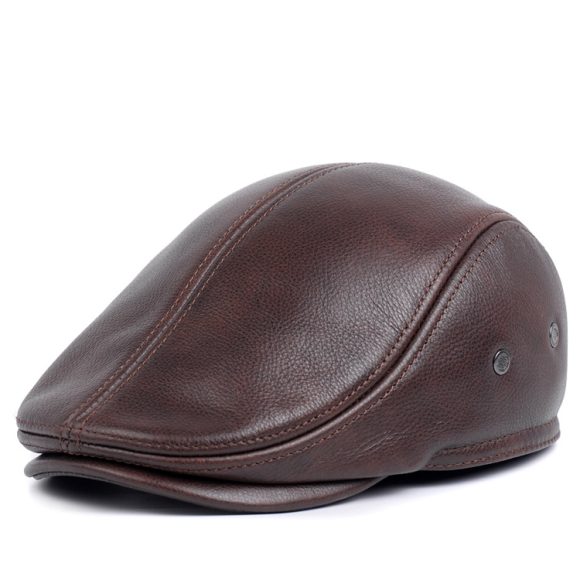 Middle-aged And Elderly Casual Leather Hats - Image 6