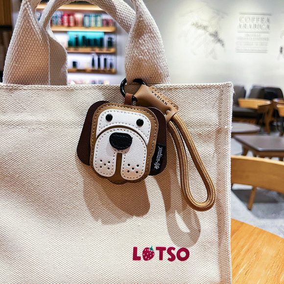 Creative Leather Puppy Key Chain Cute Cartoon - Image 2