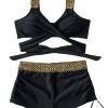 Solid Color High Waist Bikini For Women - Image 3