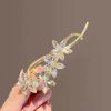 Super Fairy Temperament Crystal Flower Twister Clip Simple Personality Hairpin - Image 3