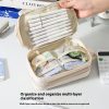 Transparent Pencil Case INS Style Milk Salty Series Carrying Case Large Capacity Waterproof - Image 4