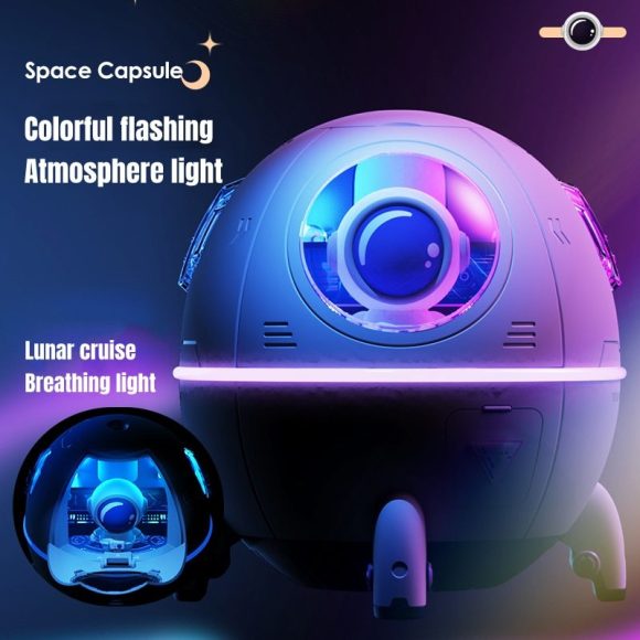 Portable Humidifier Desktop USB Astronaut Space Air Humidifier Diffuser 220ML With Colorful Led Light Christmas Gift - Image 2
