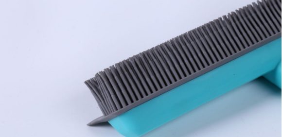 New Extra Long Handle Rubber Bristles Sweeper Squeegee for Pet Cat Dog Hair Fur Broom - Image 2