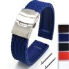 Silicone watch strap