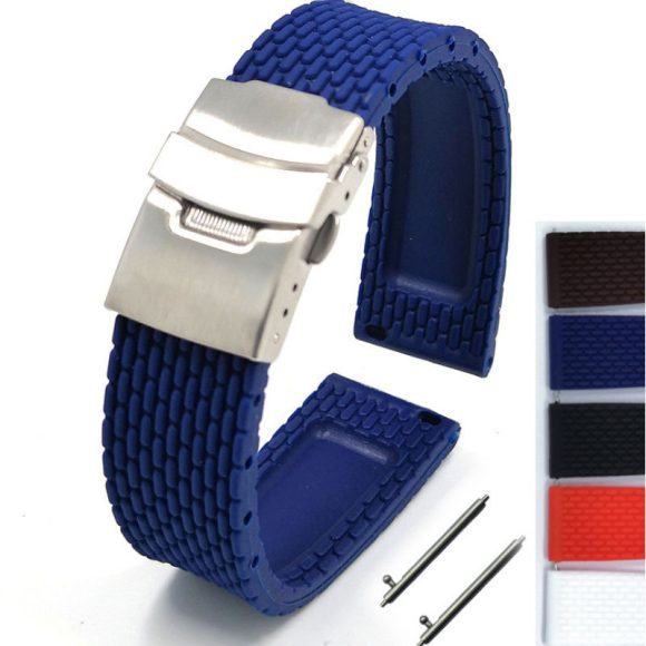 Silicone watch strap