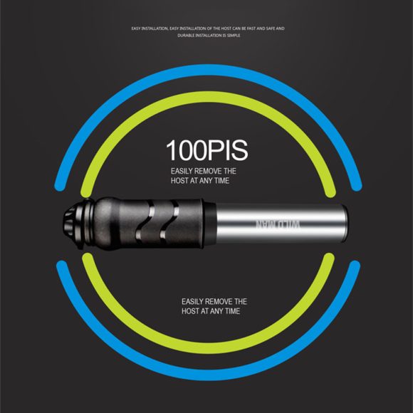 WILD MAN high pressure mountain road bike portable bicycle pump US law mouth universal mini basketball pump - Image 10