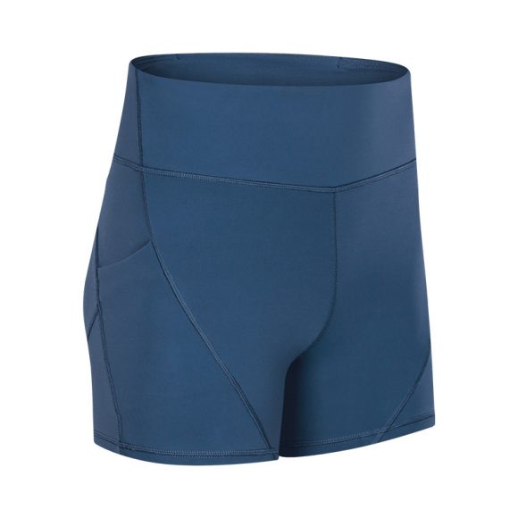 SHINBENE Anti-sweat Plain Sport Athletic Shorts Women High Waisted Soft Cotton Feel Fitness Yoga Shorts with Two Side Pocket - Image 8