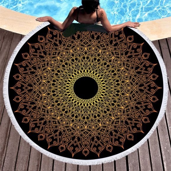 Microfiber round beach towel - Image 5