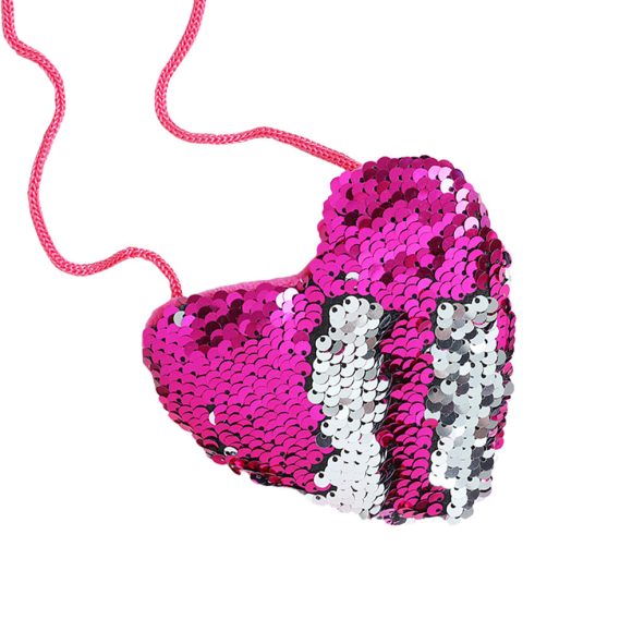 Sequined purse love lanyard shoulder diagonal package - Image 10