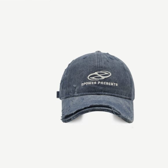 Street Make Old Ripped Denim Baseball Cap - Image 2