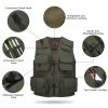 Black Vest Waistcoat Vest Men And Women With Multifunctional Tooling Style - Image 3