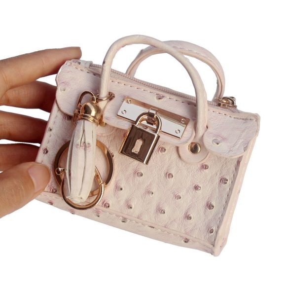 Leather Solid Color Fashion Tassel Mini Handbag - Image 6