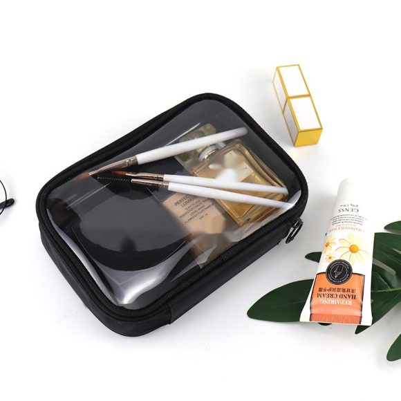 Cosmetic Transparent Waterproof Portable Large Capacity Carrying Travel Wash Bag - Image 6