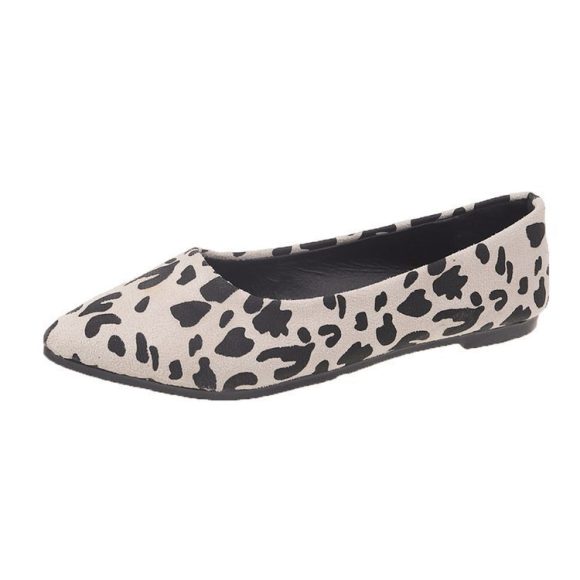 Fashion Flat Pointed Toe Shoes Leopard Print Women Flat Pumps - Image 5