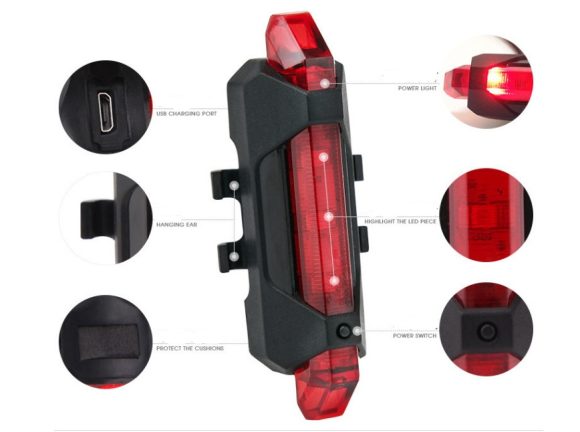 Mountain bike warning led taillights headlights binoculars riding equipment - Image 7