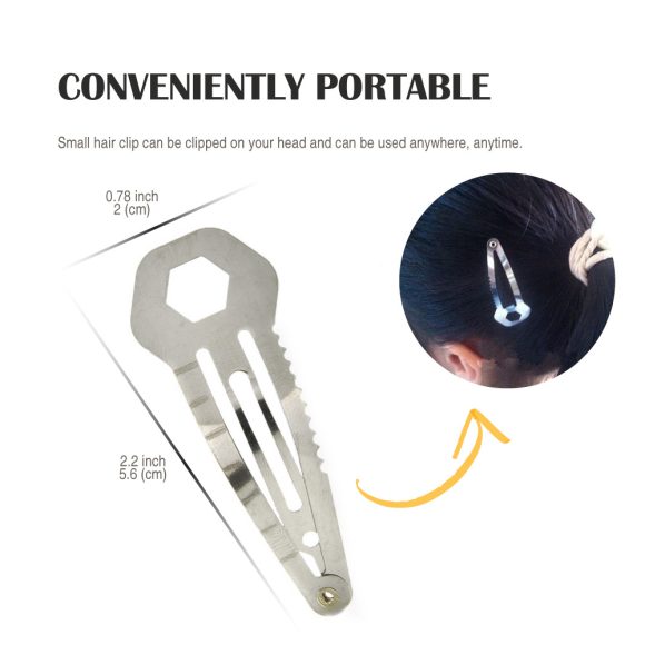 Stainless Steel Solid Color Multifunctional EDC Barrettes - Image 5