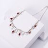 S925 Silver Natural Topaz Necklace - Image 4