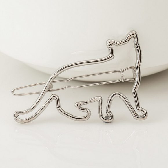 Metal hollow KT cat hairpin alloy frog clip hairpin clip hair accessories - Image 4