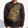 Hot Style Canvas Riding Pack Camouflage Field Sports Small Chest Bag Single Shoulder Oblique Cross Outdoor Tactical Package. - Image 6