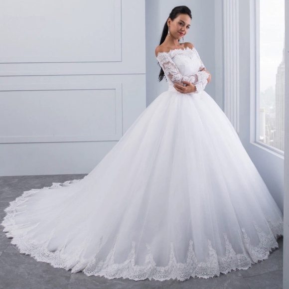 Wedding Bridal Wedding Lace Large Tail - Image 4