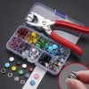 Snap Fastener Installation Tool Suit 95mm Colorful Solid Hidden Hook Snap Fastener Stainless Steel Buttons For Baby Clothing - Image 3