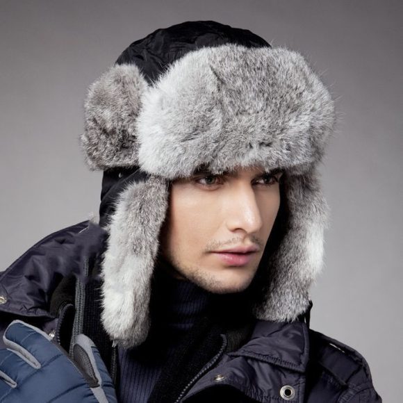 Men And Women Rabbit Fur Hat Couple Fur Skiing - Image 7