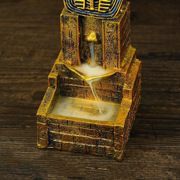 Creative Ancient Egypt Backflow Incense Burner Resin Crafts Home Buddha Ornament - Image 6