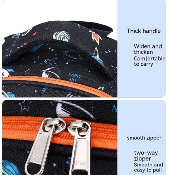 Primary School Boys Large Capacity Children's Backpack Space Schoolbag - Image 9