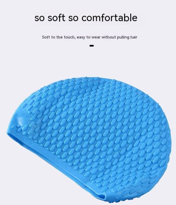 Fashion Silicone Water Drop Swimming Cap - Image 7