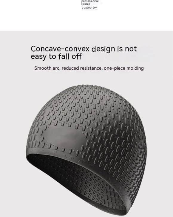 Fashion Silicone Water Drop Swimming Cap - Image 2