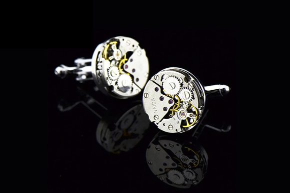 Mechanical Movement French Shirt Cufflinks - Image 4