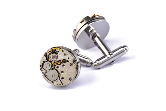 Mechanical Movement French Shirt Cufflinks - Image 5