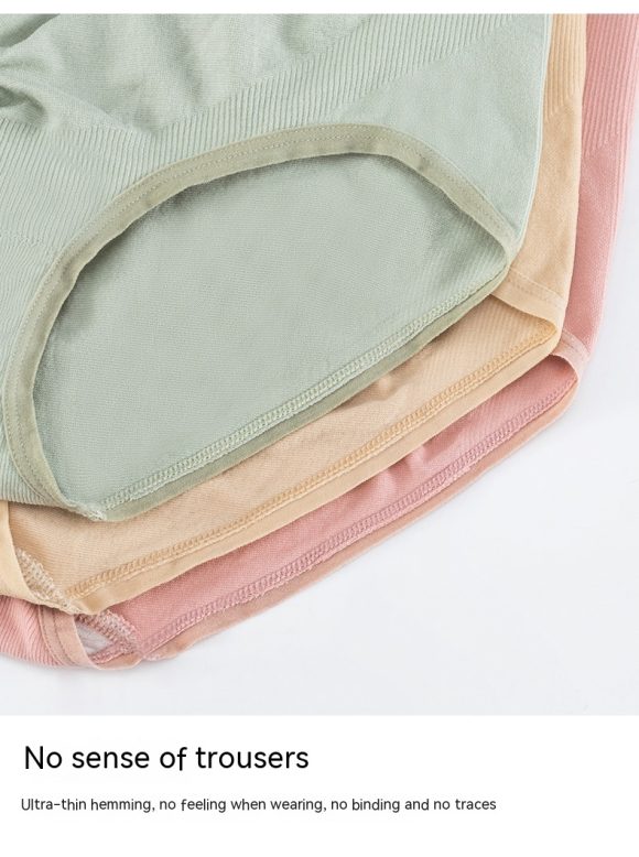 Thin Breathable Cotton Crotch Belly Support Postpartum Pregnant Women Seamless Underwear - Image 5