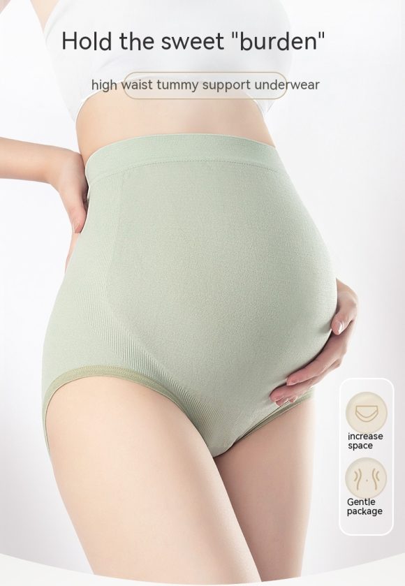 Thin Breathable Cotton Crotch Belly Support Postpartum Pregnant Women Seamless Underwear - Image 6